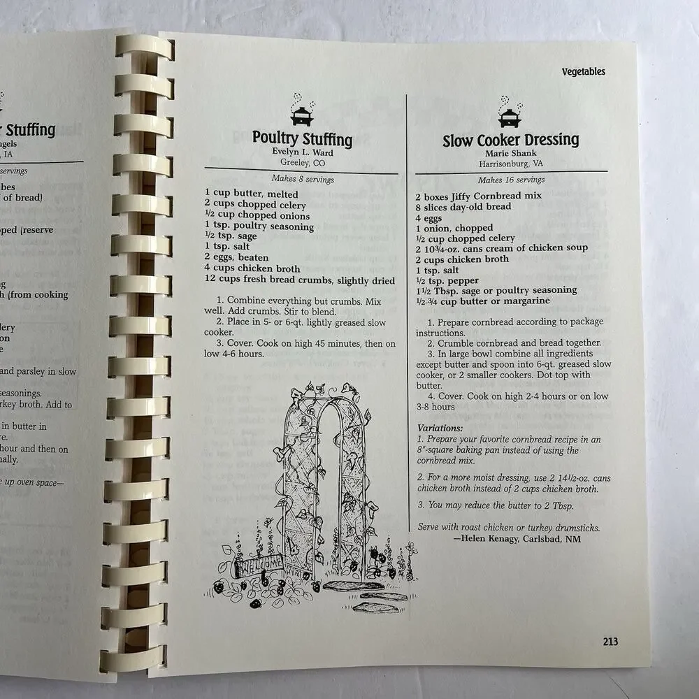 Fix It and Forget It Recipes for Entertaining Slow Cooker Favorites Cookbook Vtg